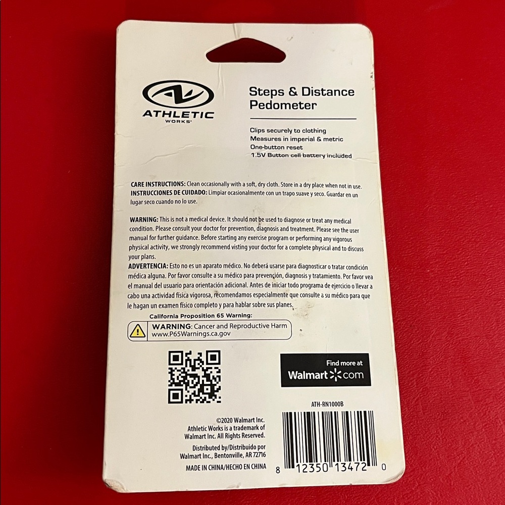 Athletic Works Gray Steps & Distance Pedometer - Picture 2 of 2